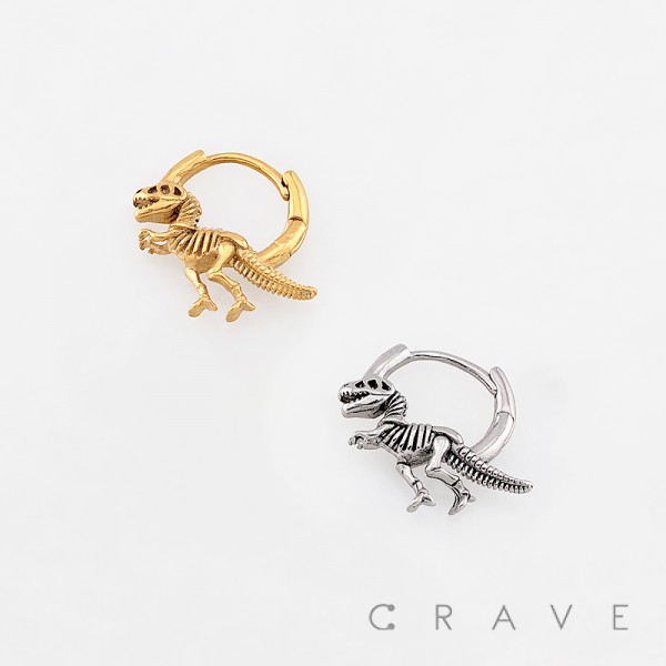 T-REX DINOSAUR DINO 316L SURGICAL STEEL EARRING T-REX DINOSAUR DINO 316L SURGICAL STEEL EARRING
